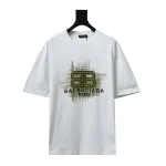 Balenciaga 24ss three-dimensional glue graffiti double B letter print T-Shirts 1