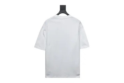  Balenciaga 24ss three-dimensional glue graffiti double B letter print T-Shirts 1 02