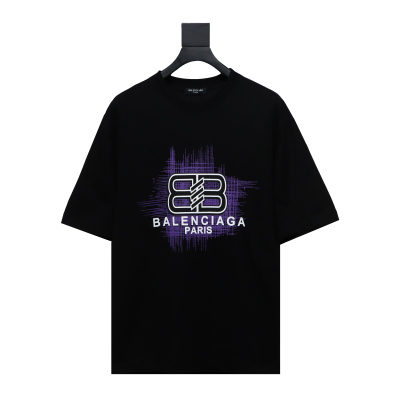 Balenciaga 24ss three-dimensional glue graffiti double B letter print T-Shirts 2 01