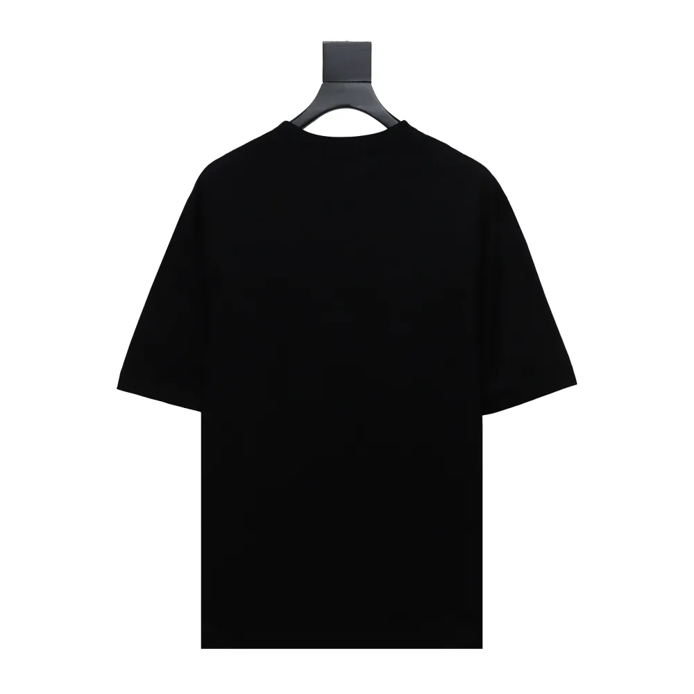 Balenciaga 24ss three-dimensional glue graffiti double B letter print T-Shirts 2