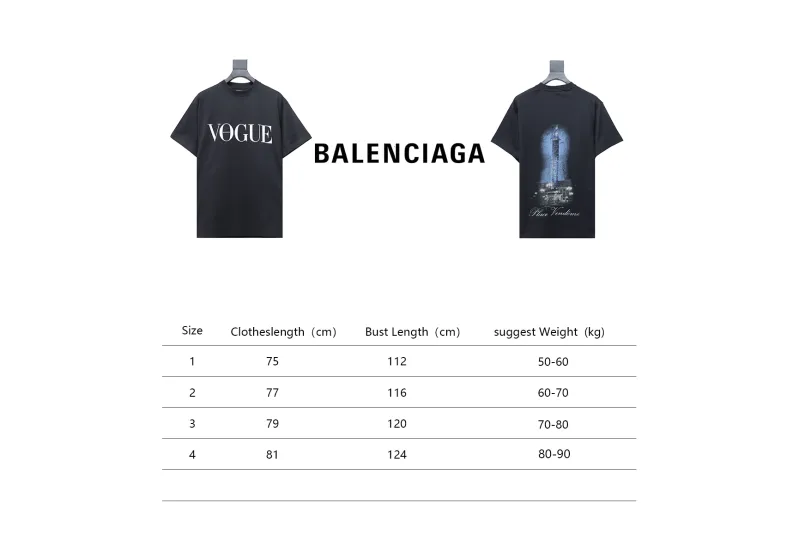  Balenciaga & VOGUE Joint Lighthouse Printed T-Shirts 1