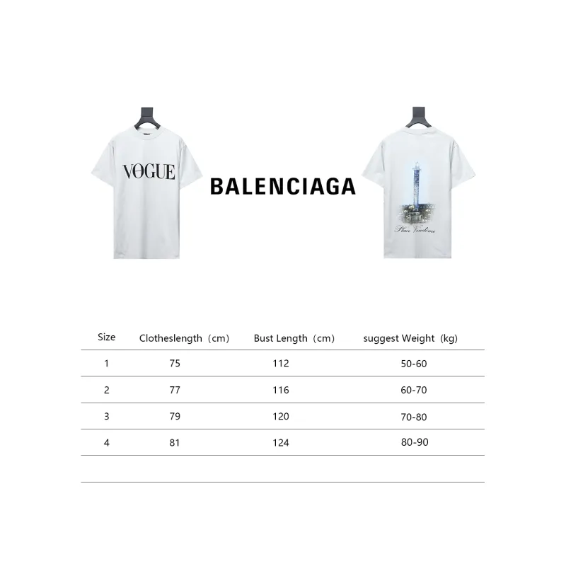  Balenciaga & VOGUE Joint Lighthouse Printed T-Shirts 2