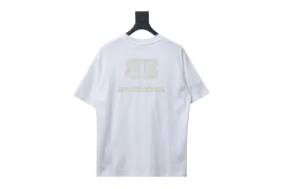  BALENCIAGA BB reverse letter embroidered T-Shirts T-shirt 02