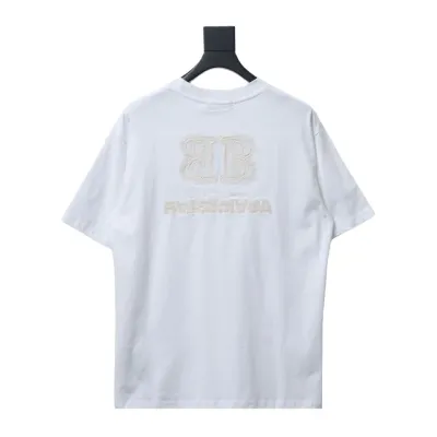 BALENCIAGA BB reverse letter embroidered T-Shirts T-shirt 02
