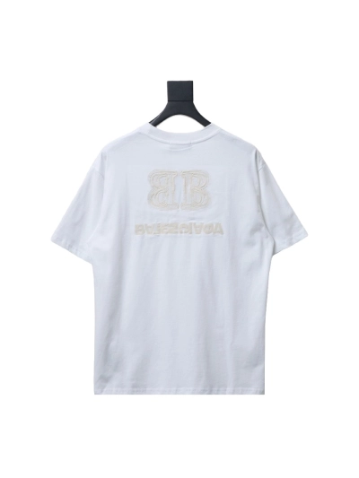  BALENCIAGA BB reverse letter embroidered T-Shirts T-shirt 02