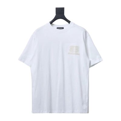 BALENCIAGA BB reverse letter embroidered T-Shirts T-shirt 01