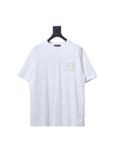  BALENCIAGA BB reverse letter embroidered T-Shirts T-shirt 01