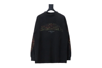 Balenciaga BLCG 23SS new Sanskrit disaster flame print long sleeve 01
