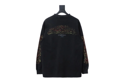 Balenciaga BLCG 23SS new Sanskrit disaster flame print long sleeve 02