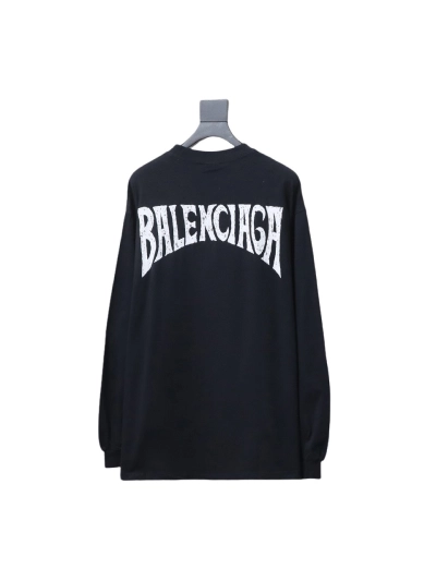  Balenciaga BLCG 24SS beach painting night scene print long-sleeved T-shirt 1 02