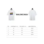  Balenciaga BLCG 24ss reverse wear rainbow stripe print T-Shirts T-Shirts 1
