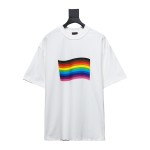 Balenciaga BLCG 24ss reverse wear rainbow stripe print T-Shirts T-Shirts 1