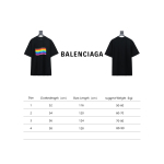 Balenciaga BLCG 24ss reverse wear rainbow stripe print T-Shirts T-Shirts 2