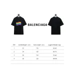 Balenciaga BLCG 24ss reverse wear rainbow stripe print T-Shirts T-Shirts 2