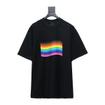 Balenciaga BLCG 24ss reverse wear rainbow stripe print T-Shirts T-Shirts 2