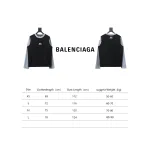 BALENCIAGA co-branded Under Armour front and back embroidered color-blocked long-sleeved T-shirt