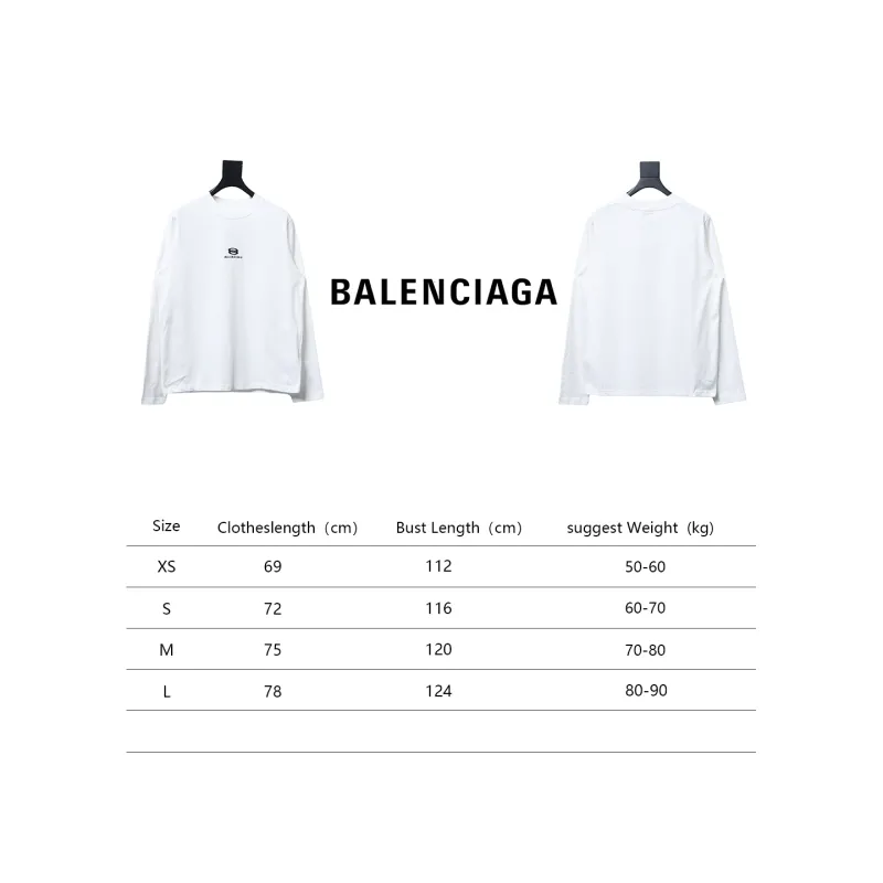 Balenciaga embroidered double ring long sleeve T-Shirts 1