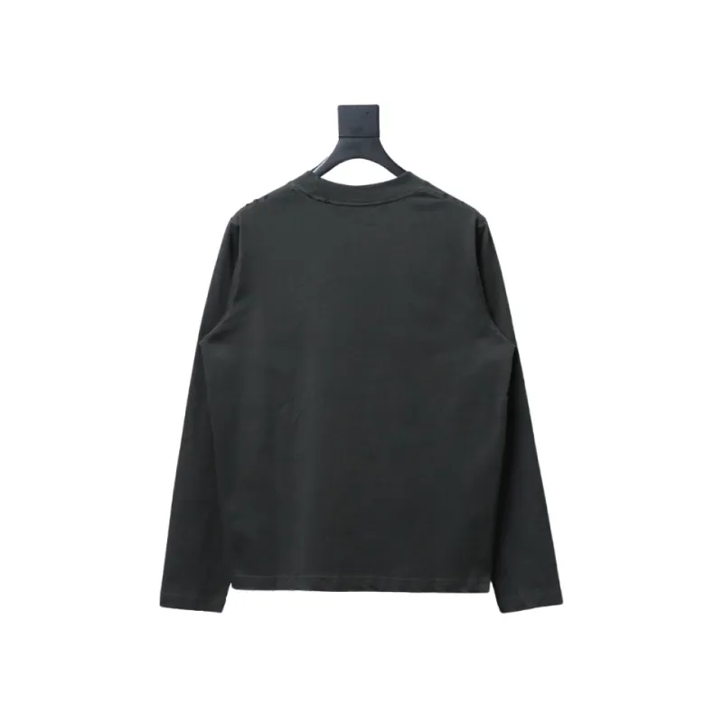  Balenciaga embroidered double ring long sleeve T-Shirts 2