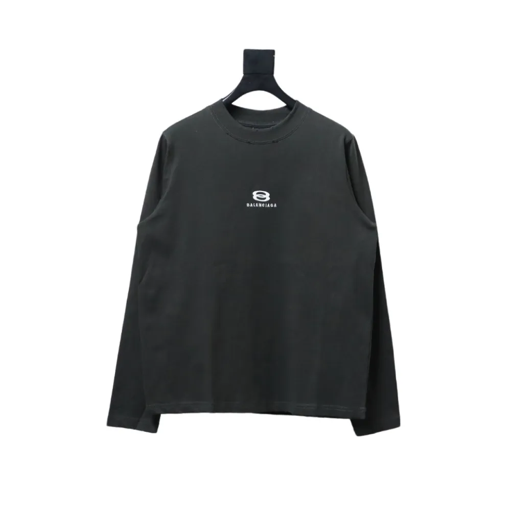 Ba*len*cia*ga embroidered double ring long sleeve t-shirts 2