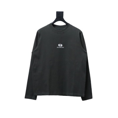  Balenciaga embroidered double ring long sleeve T-Shirts 2 01