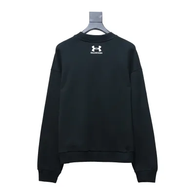  Balenciage24S Under Armour co-branded embroidered T-shirt long sleeves 02