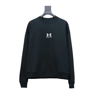  Balenciage24S Under Armour co-branded embroidered T-shirt long sleeves 01
