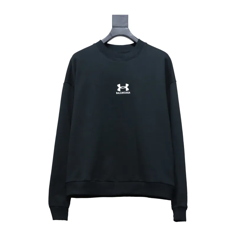  Balenciage24S Under Armour co-branded embroidered T-shirt long sleeves