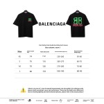  Balenciage chest double B print T-Shirts black