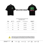  Balenciage chest double B print T-Shirts black