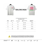 Balenciage chest double B print T-Shirts white