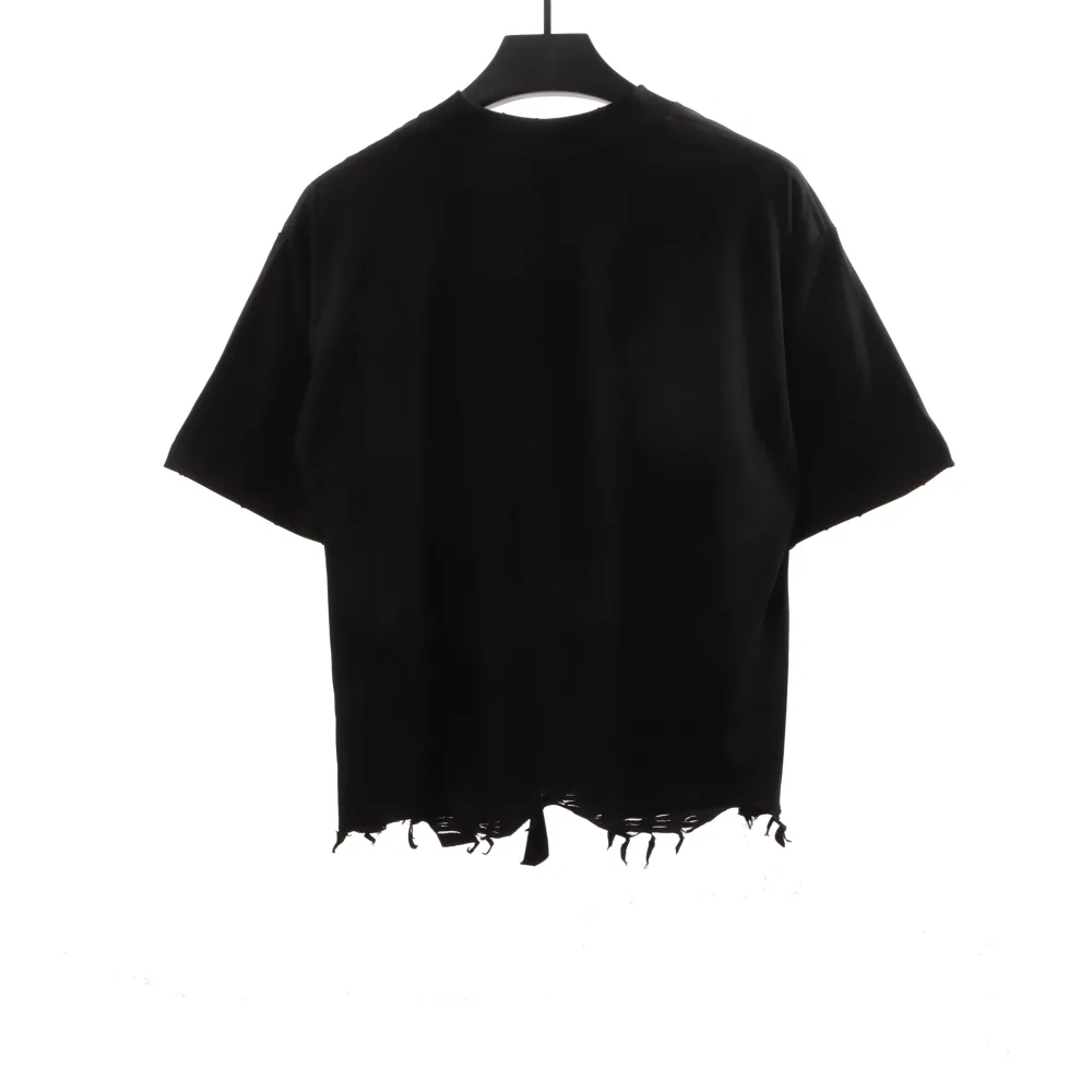  Balenciage classic embroidered small label T-Shirts black