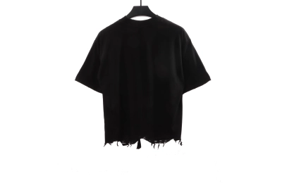 Balenciaga classic embroidered small label T-Shirts black 02