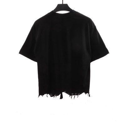  Balenciage classic embroidered small label T-Shirts black 02