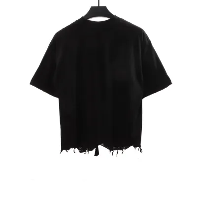  Balenciage classic embroidered small label T-Shirts black 02