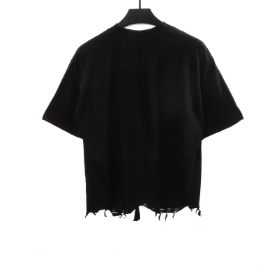 Balenciaga classic embroidered small label T-Shirts black 02