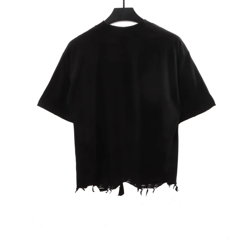  Balenciage classic embroidered small label T-Shirts black