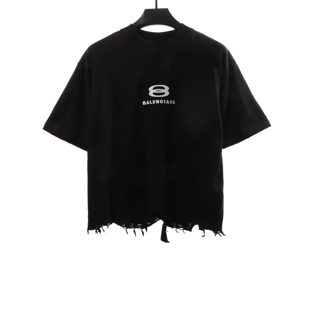 Balenciage classic embroidered small label T-Shirts black