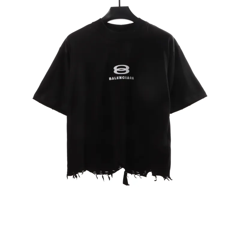  Balenciage classic embroidered small label T-Shirts black