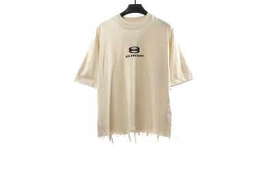 Balenciaga classic embroidered small label T-Shirts white 01