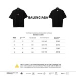  Balenciage co-branded eBay embroidered letter T-Shirts black