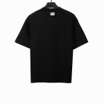  Balenciage co-branded eBay embroidered letter T-Shirts black