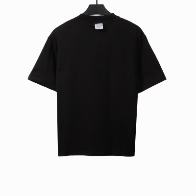  Balenciage co-branded eBay embroidered letter T-Shirts black 02