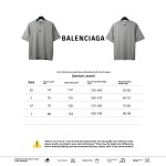 Balenciaga co-branded eBay embroidered letter T-Shirts gray