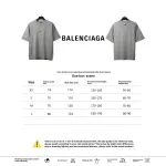 Balenciage co-branded eBay embroidered letter T-Shirts gray