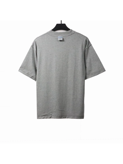 Balenciaga co-branded eBay embroidered letter T-Shirts gray 02