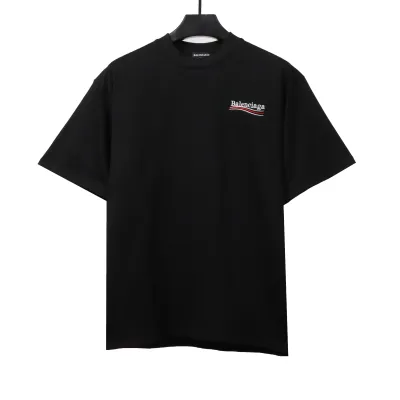 Balenciaga cola letter embroidery T-shirts black 01