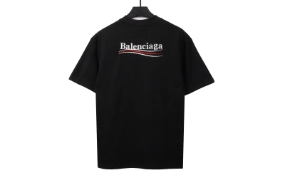 Balenciaga cola letter embroidery T-shirts black 02