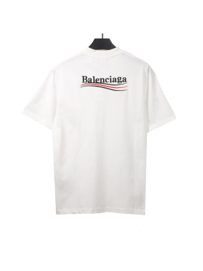 Balenciaga cola letter embroidery T-shirts white 02