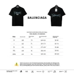  Balenciage colorful letter print T-Shirts