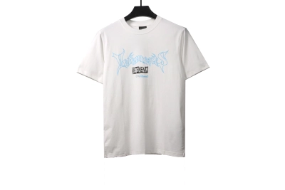 Balenciaga colorful letter print T-Shirts white 01